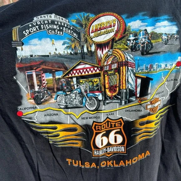 NOS Harley Davidson It’s Big 2Xl BlackRoute 66 2004 Americas Main Street